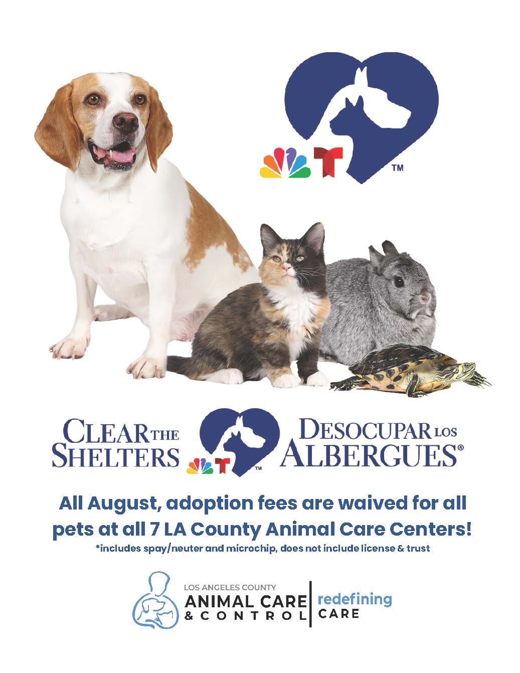 DACC Announces “Clear the Shelters” Event in August