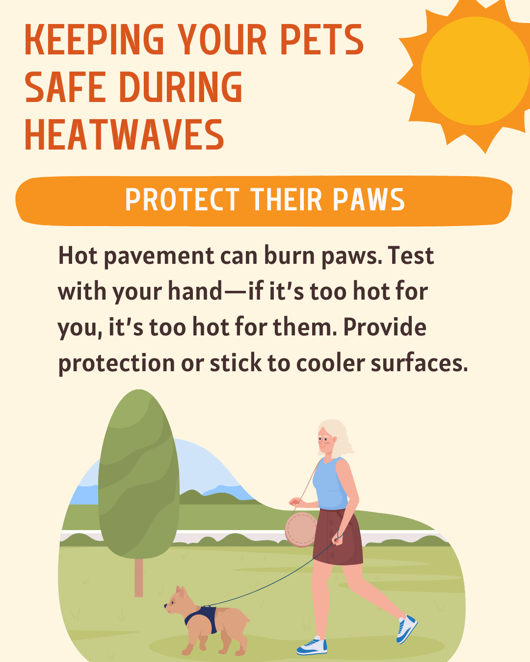 Keeping Your Pets Safe During Heatwaves-Slide 3 - Protect their Paws